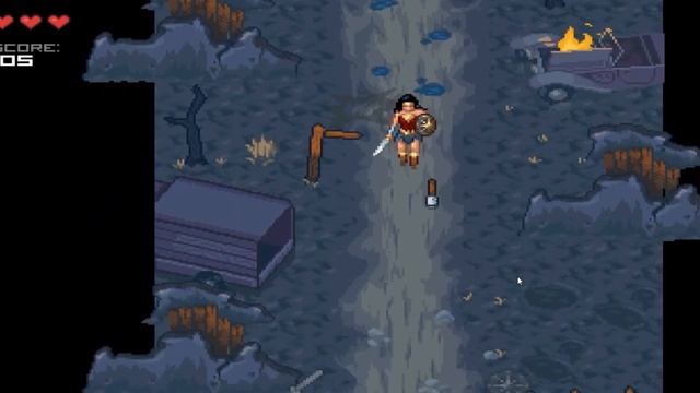 FREE Wonder Woman Rise of the Warrior 16 bit SnapChat Game Link