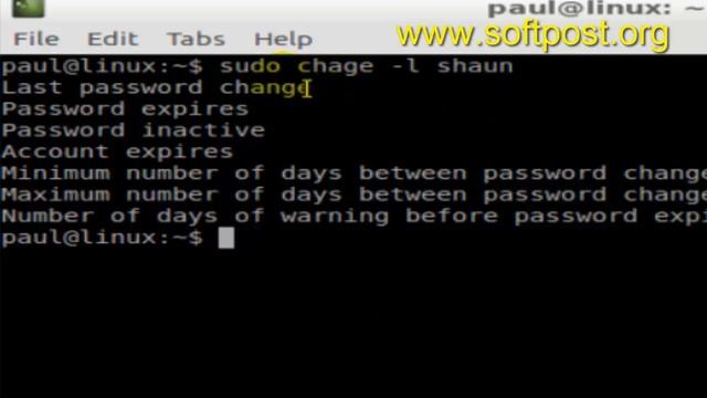 How To View Password Expiry Details For A User In Arch Linux