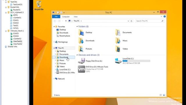 Nested Lab of VMware Workstation for View 5.1 - Create Test01, Test02 VMs смотреть онлайн