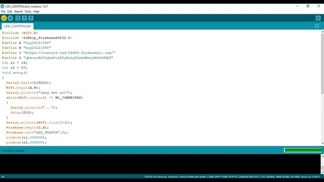 Điều khiển đèn LED bằng ESP32, Android Studio và MIT App Inventor thông qua mạng INTERNET смотреть онлайн