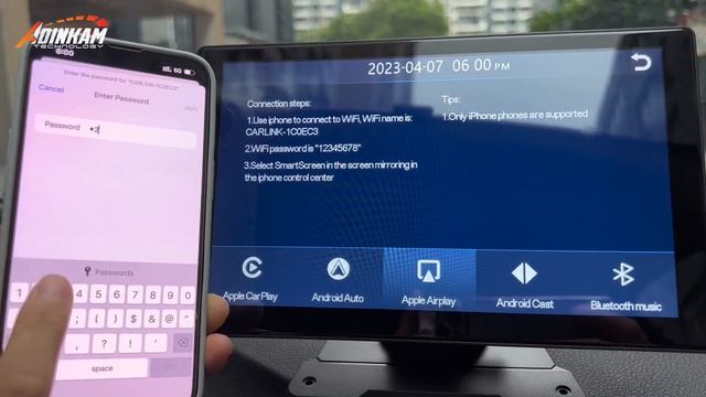 Bigger Display!10.36inch! Wireless Carplay & Android Auto & Apple Airplay & Dash Cam Portable Stere смотреть онлайн