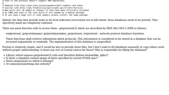 Source of /etc/protocols and /etc/services? смотреть онлайн