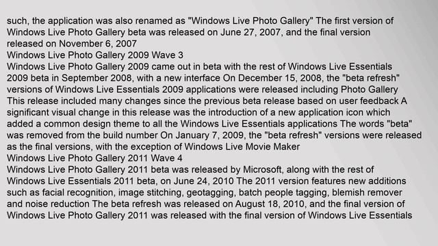 Windows Photo Gallery смотреть онлайн