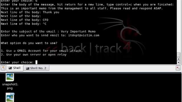Social Engineering Email Attack using SET смотреть онлайн