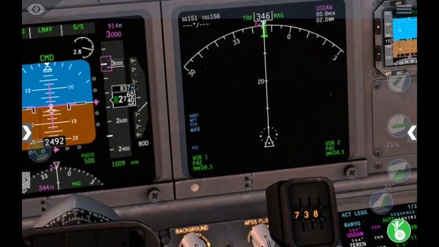X Plane 10 Android HD/Approach & landing/KPAE/RNAV(GPS) 34 L смотреть онлайн