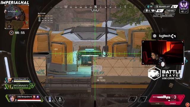 when TSM ImperialHal switched back to MnK & picked up DOUBLE Kraber in Ranked?!? 😲 смотреть онлайн