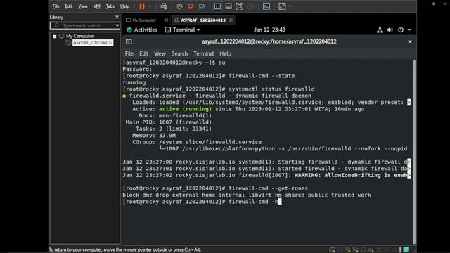 Implementasi Firewall Pada Rocky Linux MUH ASYRAF FEBRIANSYAH.1202204012 смотреть онлайн
