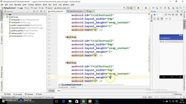 weightsum And layout_weight in Linear Layout,#23 смотреть онлайн