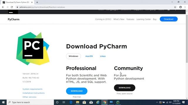 #3 How to install Pycharm on windows | Python Tutorial смотреть онлайн