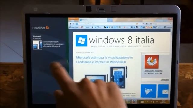 New touch gesture in Windows 8 Developer Preview смотреть онлайн