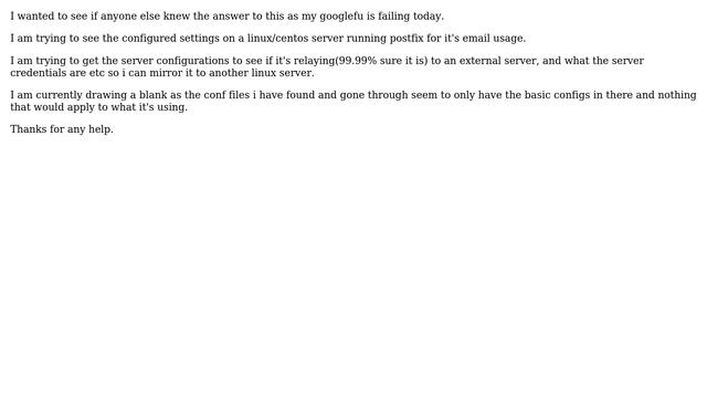 Showing postfix settings on linux смотреть онлайн