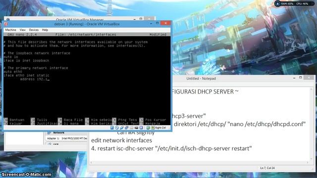 TUTORIAL INSTALASI DAN KONFIGURASI DHCP LINUX DEBIAN[VirtualBox] смотреть онлайн