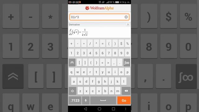 Derivadas con Wolfram Alpha en celular смотреть онлайн