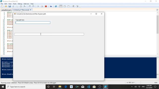 PowerShell | Designing Windows form Part 1 смотреть онлайн