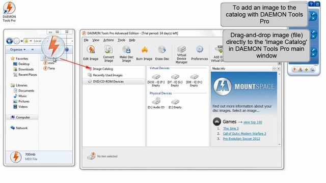 How to add image to catalog with DAEMON Tools Pro v5.0 смотреть онлайн