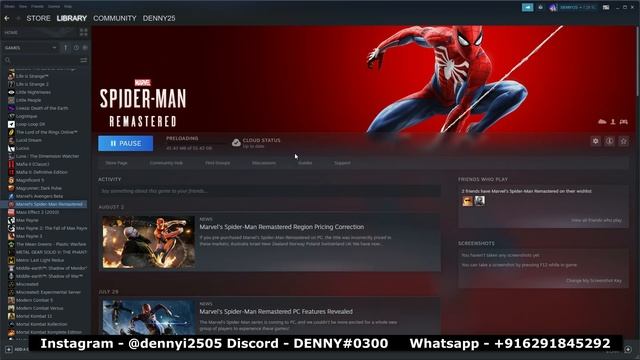 Spider-Man Remastered Pre-Load PC FREE with DENNY ! смотреть онлайн