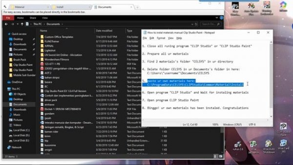 How to import materials Clip studio paint