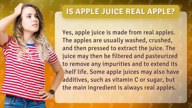 Is apple juice real apple? смотреть онлайн
