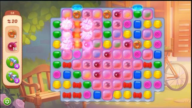 💕Homescapes💕 Собираем пончики и вишню ⭐Прохождение 58 уровня⭐ IOS Android смотреть онлайн