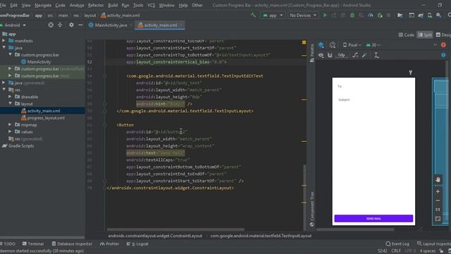Send Email in Android Studio | Send Email via Intent | With Source Code | Android Tutorials смотреть онлайн