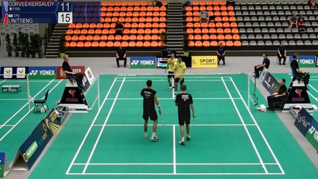 ** Corvee / Kersaudy vs Lin / Tseng (MD, QF) - YONEX Belgian Intl. 2018 смотреть онлайн