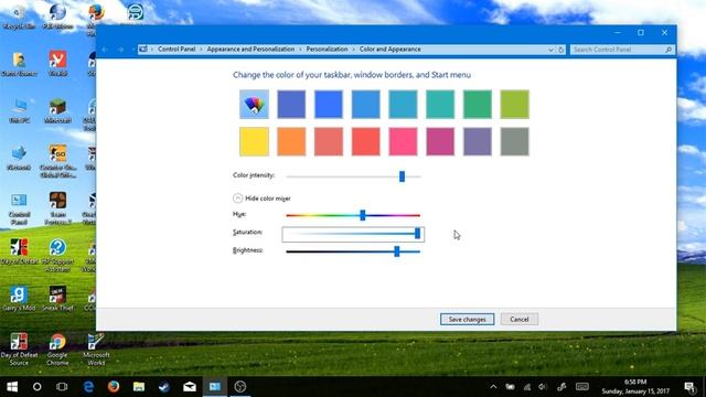 How to change Windows 10 WINDOWS TITLE BAR/BORDER color using control color interface смотреть онлайн
