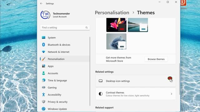 Allow or Prevent Themes from Changing Desktop Icons in Windows 11 смотреть онлайн
