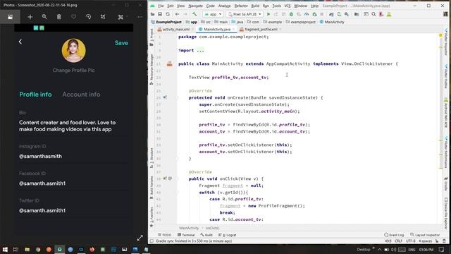 Create Awesome Profile User Interface and learn affective and responsive designs in Android Studio смотреть онлайн