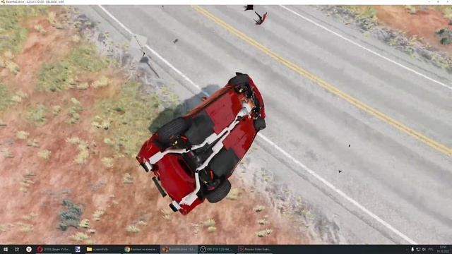 Dodge Challenger VS Big Speed Bumps – BeamNG.Drive смотреть онлайн