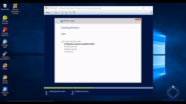 Install Windows Server 2016 on VMware Workstation смотреть онлайн