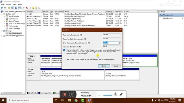 How To Create Partition On Windows 10 / Win 8.1 / win 8 / win 7 HDD Partition 2021 смотреть онлайн