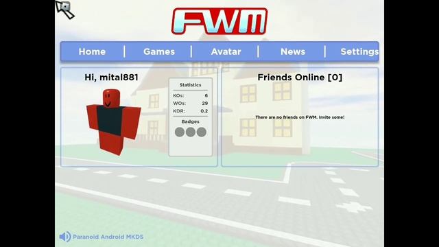 Paranoid Android MKDS Roblox 2006 FWM Song смотреть онлайн