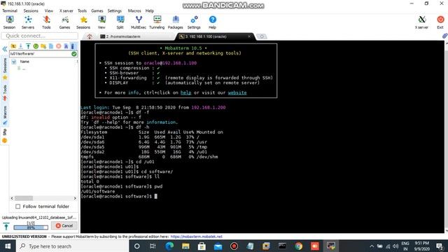 How to Upload Software on linux through MobaXterm. смотреть онлайн