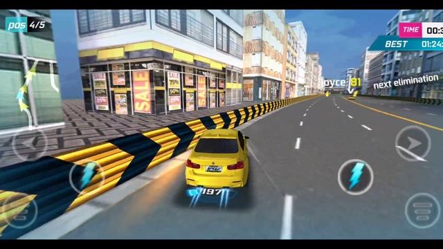 Street car racing 10b - car racing 3D - Action android gameplay. BMW M5 yellow. смотреть онлайн
