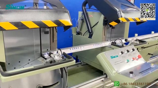 double head aluminum profile cutting machine with digital display system mitre saw window machine смотреть онлайн