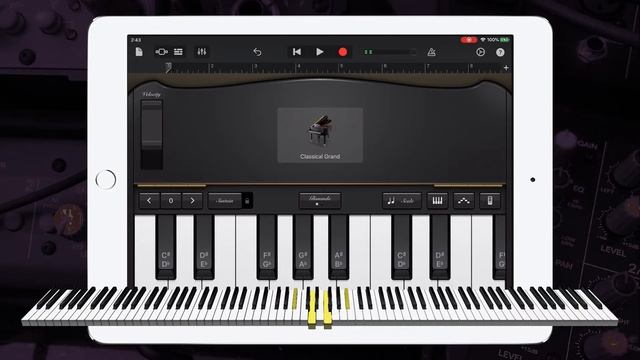 Piano Cover in Garageband Granados - Spanish Dance No. 4 | iPad/iPhone iOS смотреть онлайн