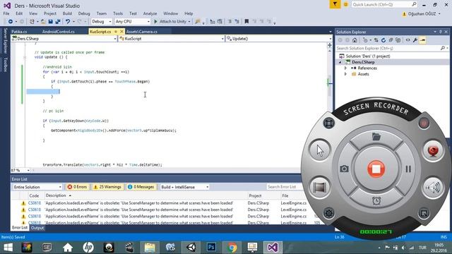 Flappy Bird Yapımı - Android Kontrol Komutları [ Unity 5 ]