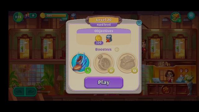 Grand Hotel Mania - Golden Apple - Hard level Purple colors - Level 20 Game play. смотреть онлайн