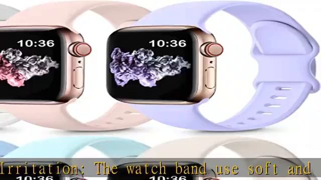 ZALAVER 6 Pack Bands Compatible with Apple Watch Band 38mm 40mm 41mm 42mm 44mm 45mm 49mm Men Women, смотреть онлайн
