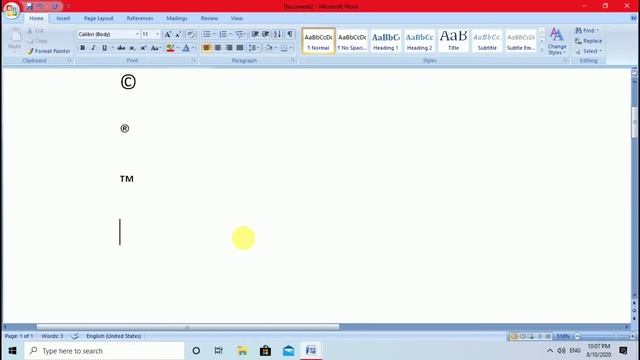 How to create Copyright,Trademark and Registered symbols in microsoft office | смотреть онлайн