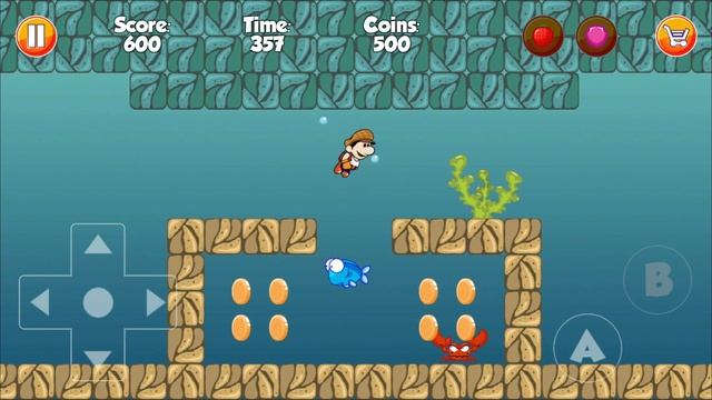 Super Bino Go 3 - Gameplay #2 Level 6-10 + BOSS (Android)