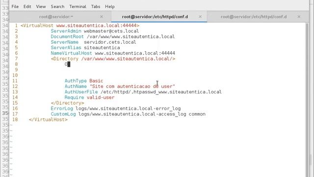 Apache Virtualhost configuration listen different ports / basic authentication смотреть онлайн