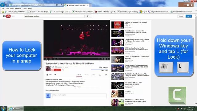 Beginning computer Windows lessons- Windows Key + L (for Lock) смотреть онлайн