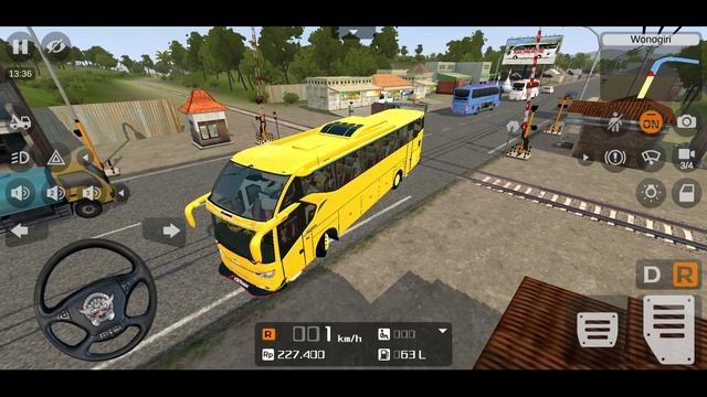Scania Bus VS TRAIN BUSID MOD Bus Simulator Indonesia - Best Android Gameplay HD