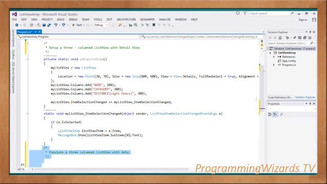 C# S3E5 : ListView - Fill From Array смотреть онлайн