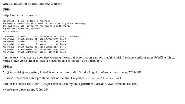 Unix & Linux: GRUB doesn't see ext4 partitions (error: no such partition) смотреть онлайн