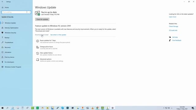 كيفية تثبيت التحديث الاخير لويندوز 10 تحديث مايو 2021 آخر إصدار 21H1 смотреть онлайн
