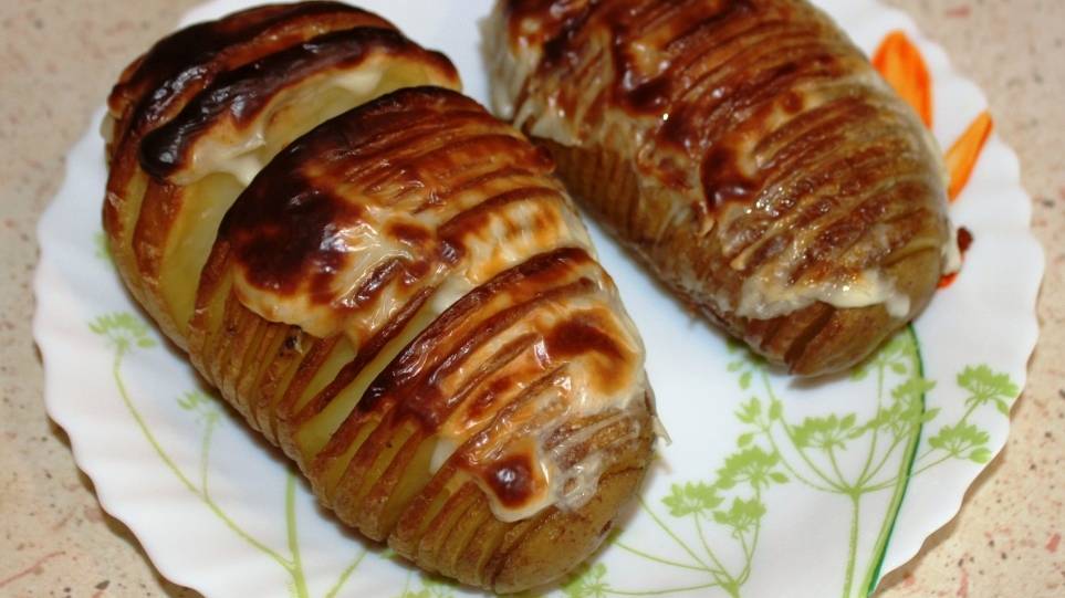 Карофель Хассельбэк Hasselback кухня Швеции смотреть онлайн