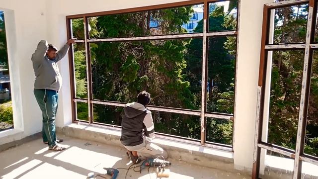 Colour UPVC Fixed Window Installation Work | uPVC Fixed Windows | AURA UPVC | UPVC Window and Doors смотреть онлайн