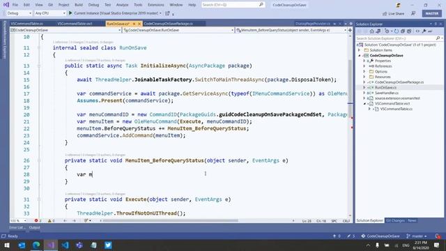 Writing Visual Studio Extensions with Mads - Episode 2: Code Cleanup on Save смотреть онлайн